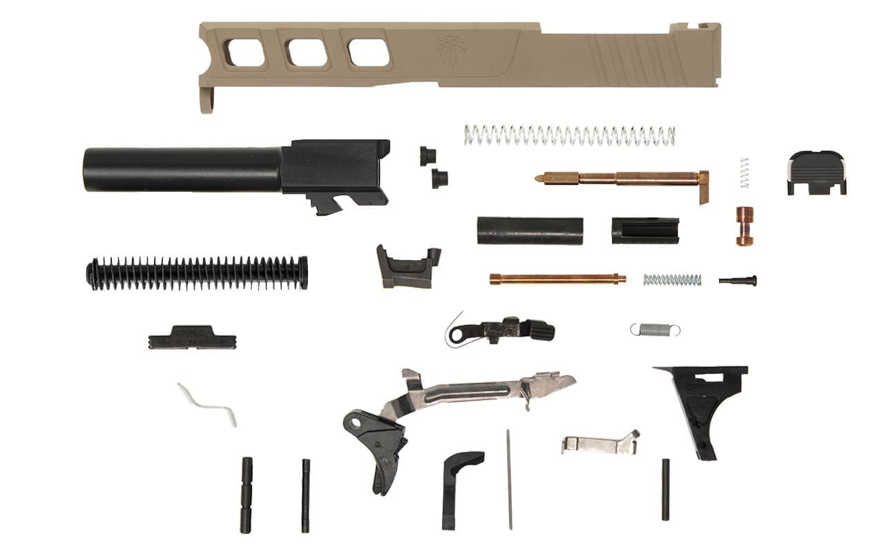 Image of Glock® 19 Compatible Pistol Build Kit w/ FDE Elite RMR Cut Slide