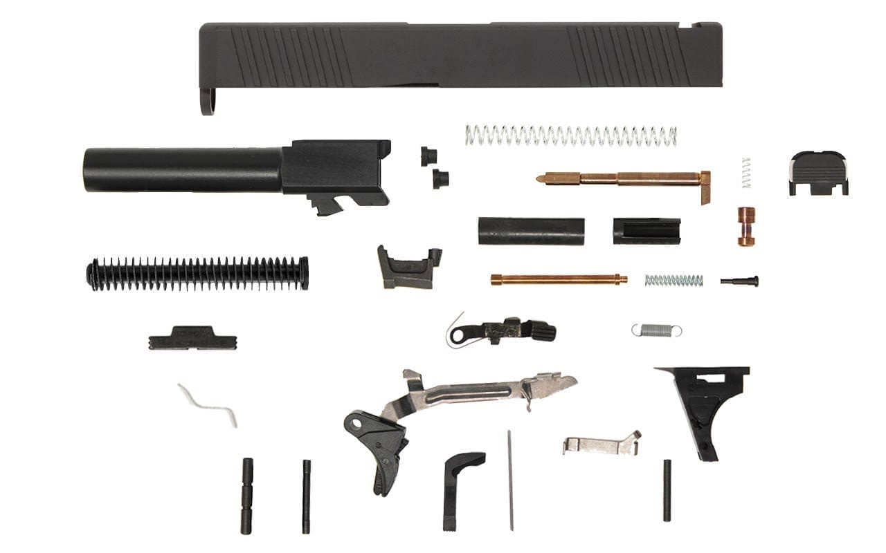 Image of Glock® 19 Compatible Pistol Build Kit w/ Front & Rear Serrated Slide