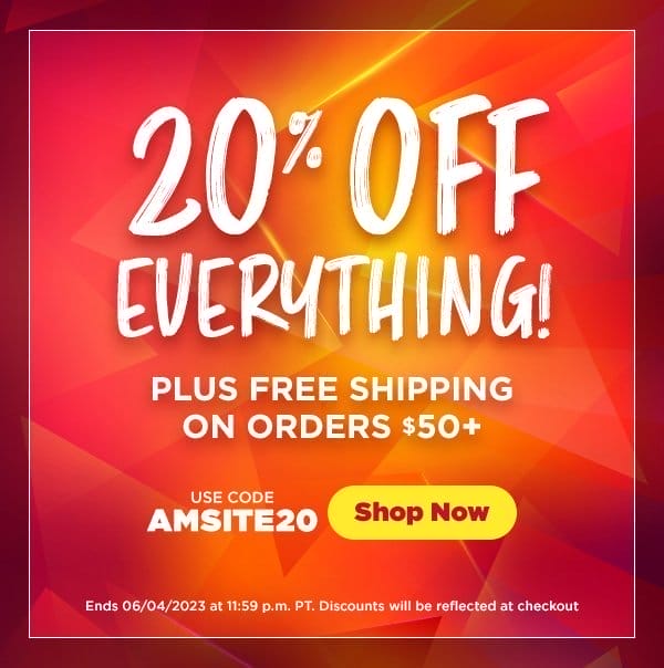 20&#37; Off Everything Plus Free Shipping Over &#36;50