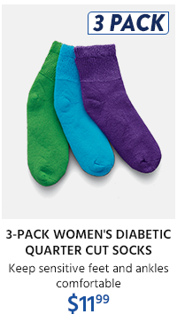 3-Pack Women's Diabetic Socks