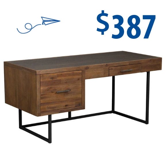 wood desk at \\$387