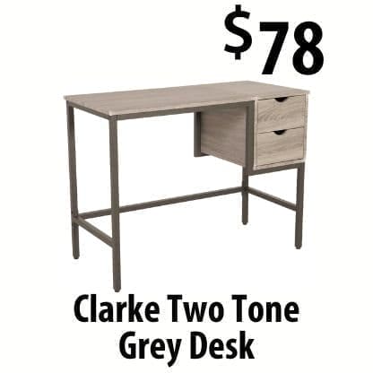 Two Tone Grey Desk at \\$78