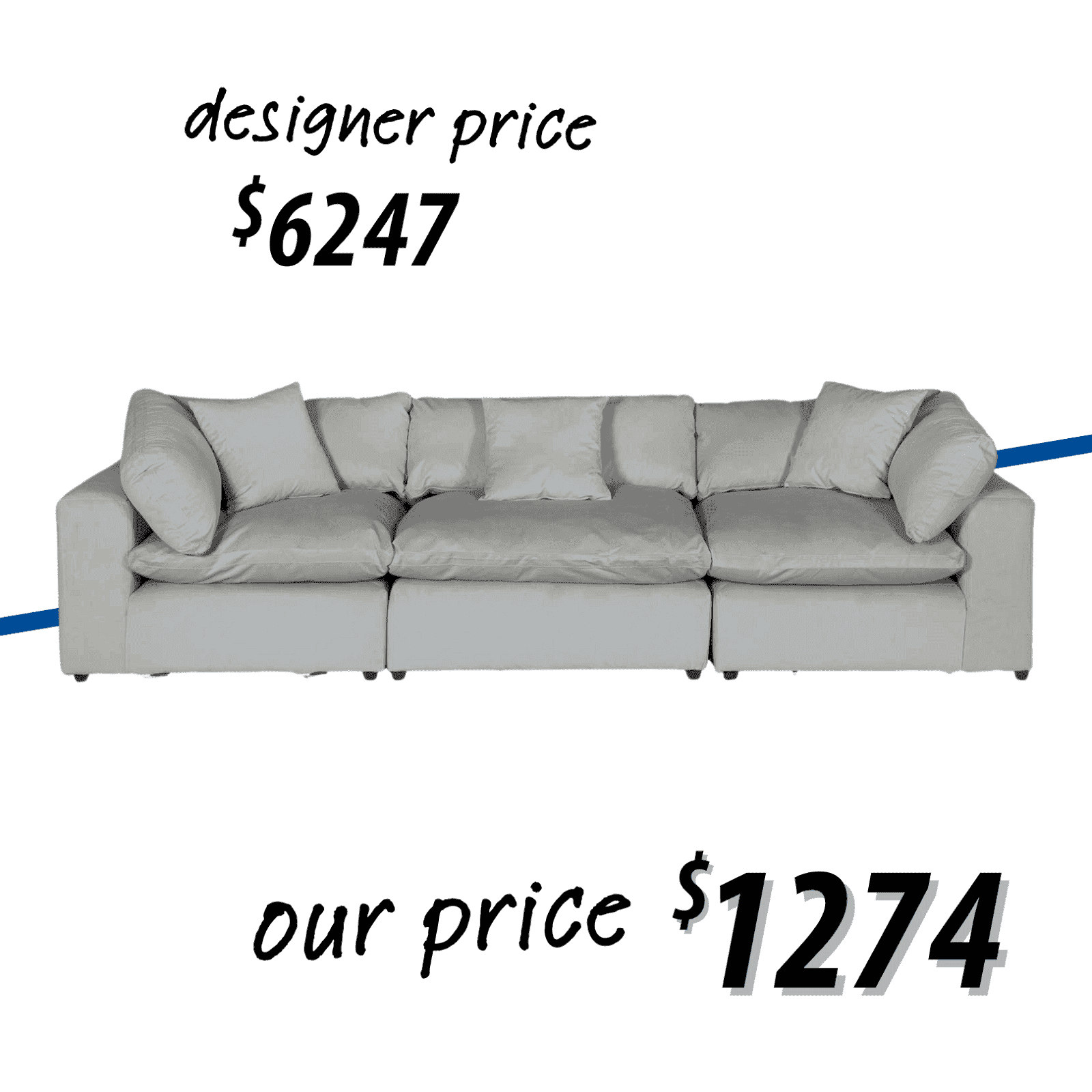 Posh modular sectional