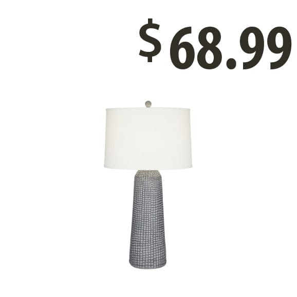 gray table lamp at \\$68.99