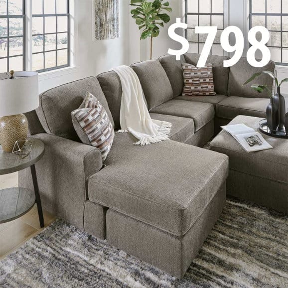 2 piece sectional at \\$798