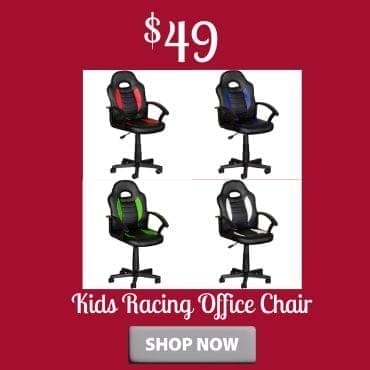 Kids racing office chair- your choice of 4 colors at \\$49