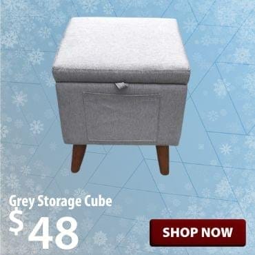 Blue storage cube at \\$68