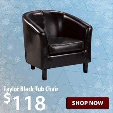 Taylor Black Tub Chair at \\$118