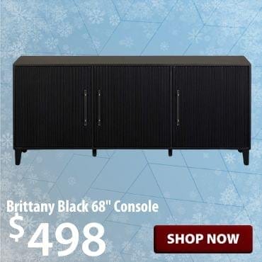 Brittany Black 68 Inch Console at \\$498