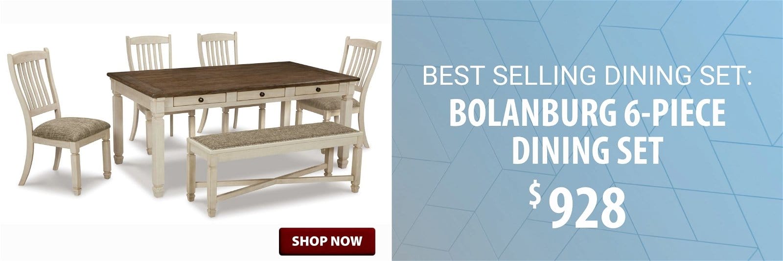 Best selling dining set at \\$928