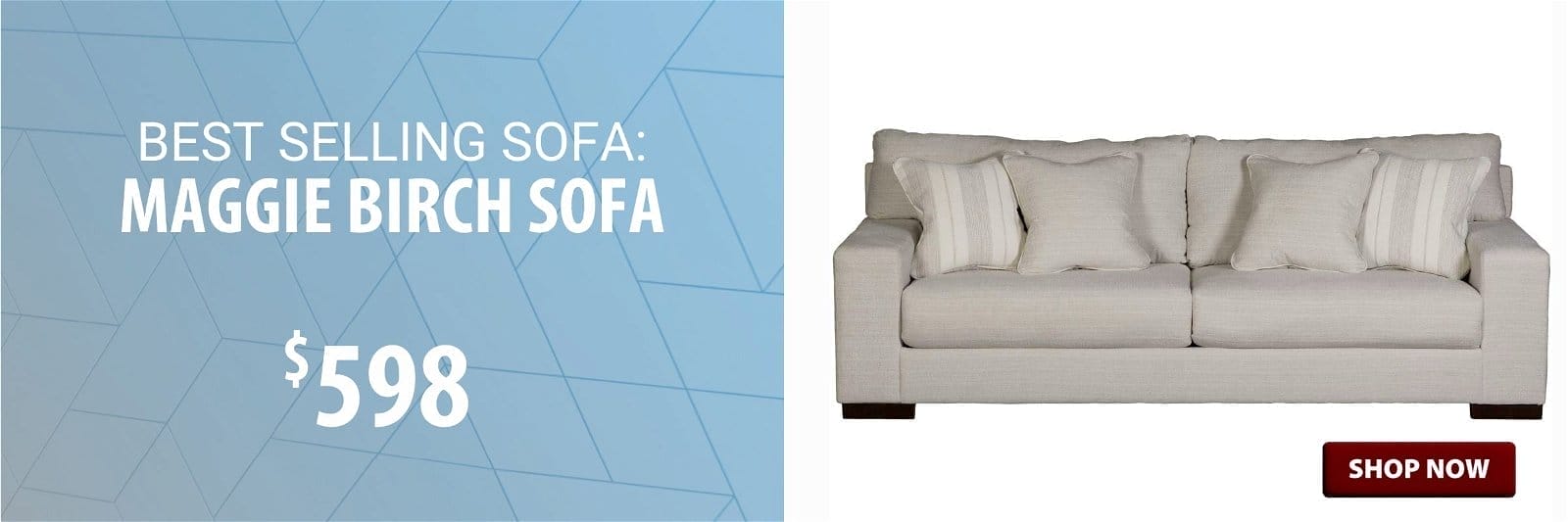 Best selling sofa at \\$598