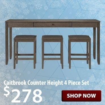 Counter height sofa table at \\$278