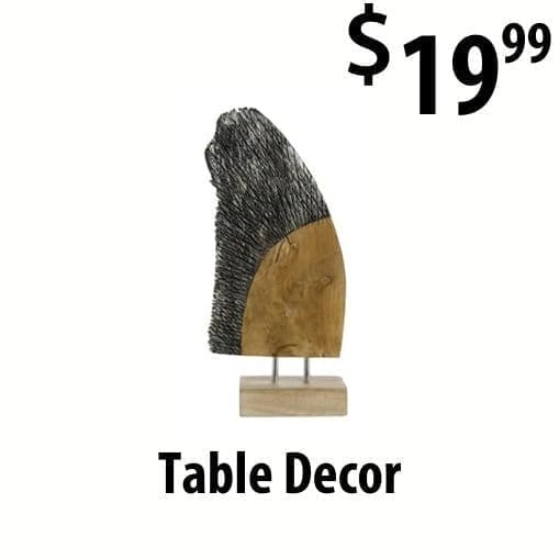 Table decor at \\$19.99