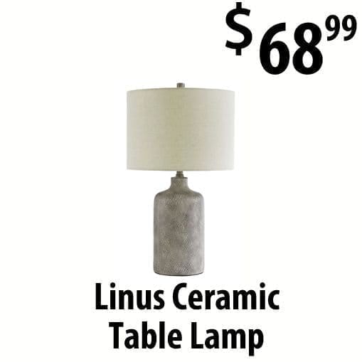 Table lamp at \\$68.99