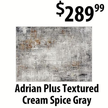 Textured spice rug at \\$289.99