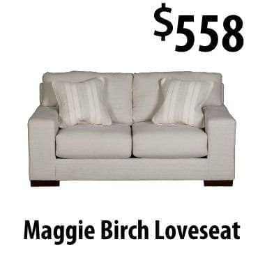 Maggie Birch Loveseat at \\$558