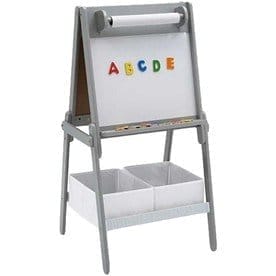 Chelsea White Double-Sided Storage Easel with Pape