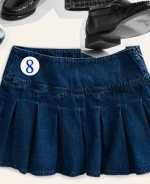 8. Denim Mini Skort