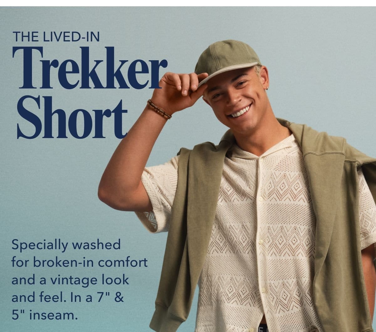 The Lived-In Trekker Short | Specially washed for broken-in comfort and a vintage look and feel. In a 7'' & 5'' inseam.