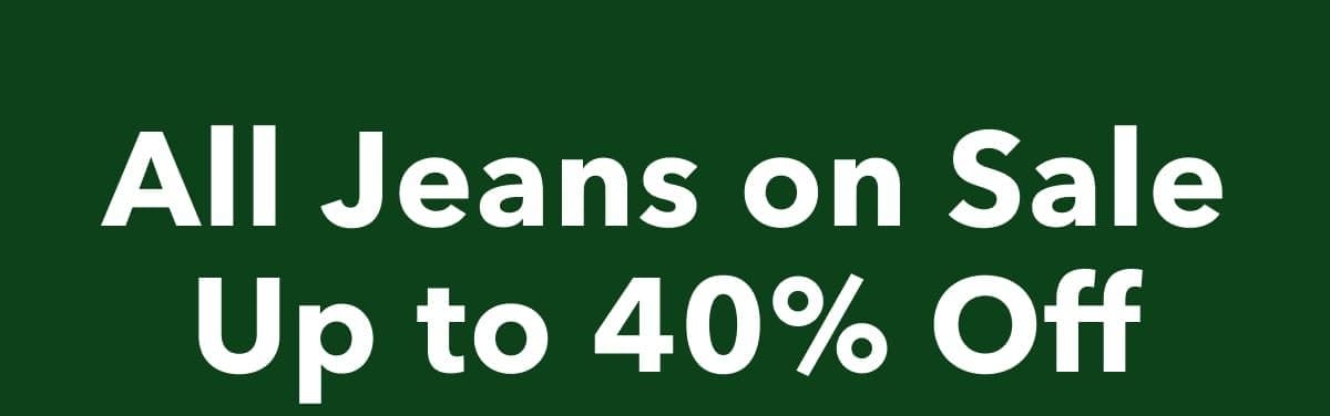 All Jeans On Sale: Up to 40% Off