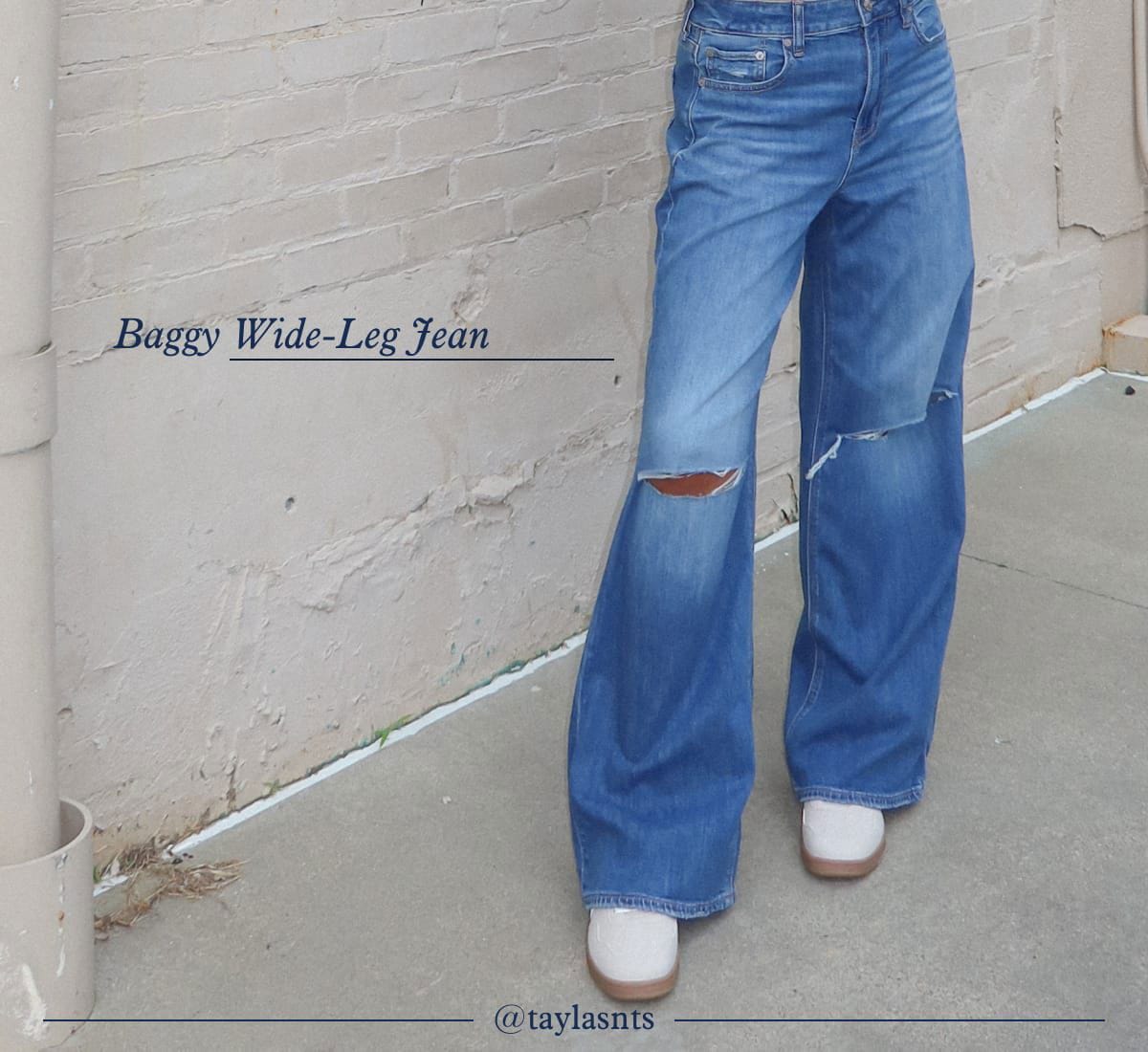 Baggy Wide-Leg Jean | @taylasnts