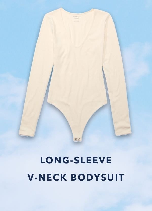 Long-Sleeve V-Neck Bodysuit