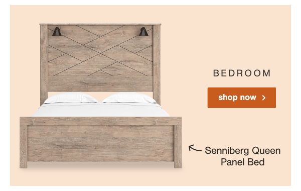 Bedroom Shop Now Senniberg Queen Panel Bed