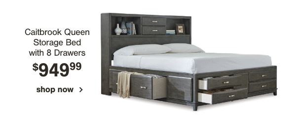 Caitbrook Queen Storage Bed with 8 Drawers \\$949.99 shop now