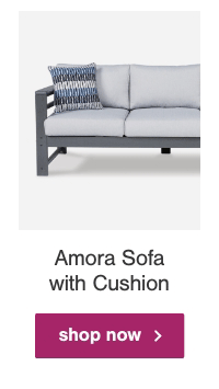 Amora sofa with cushion shop now