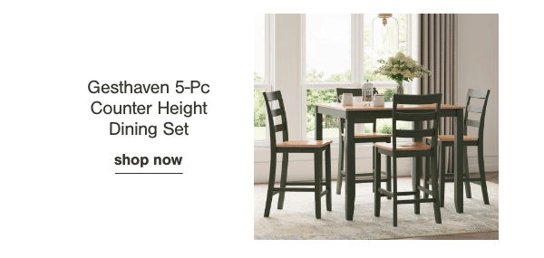Gesthaven 5-pc Counter Height Dining Set shop now