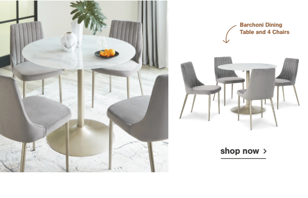 Barchoni Dining Table and 4 Chairs shop now