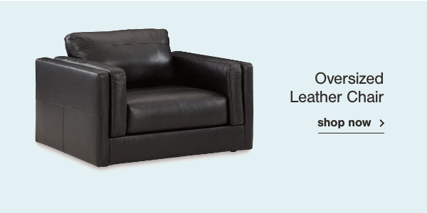 Oversized Leather Chaise shop now
