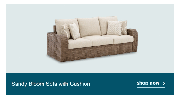 Sandy Bloom Sofa with Cushion shop now