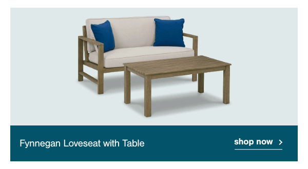 Fynnegan Loveseat with Table Shop now