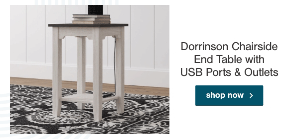 Dorrinson Chairside End Table with USB Ports & Outlets Shop now