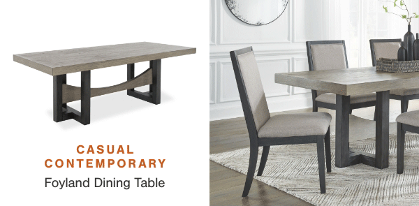 Casual Contemporary Foyland Dining Table