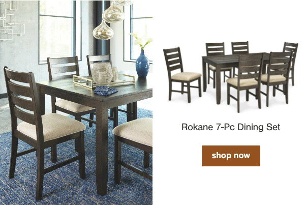 Rokane 7 pc dining set shop now