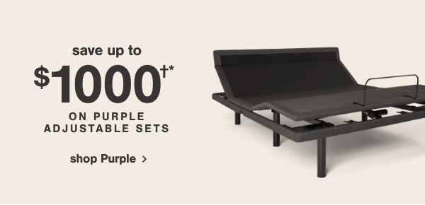 save up to \\$1000 on purple adjustable sets shop purple