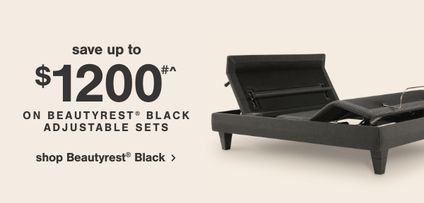 Save up to \\$1200 on beautyrest black adjustable sets shop beautyrest black