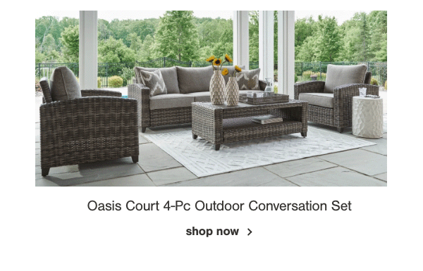 Oasis Court 4-pc Outdoor Conversation Set shop now