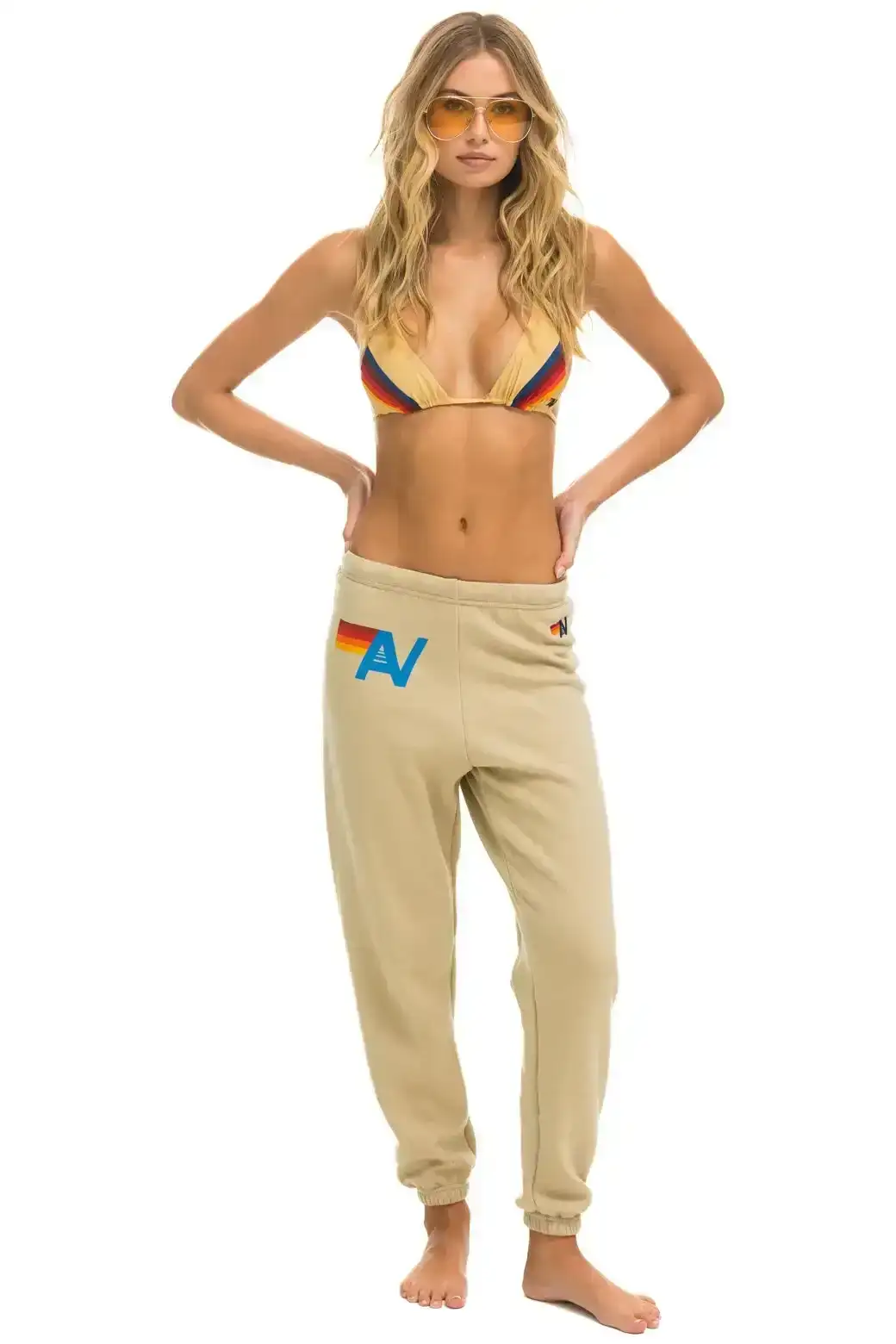 Image of LOGO SWEATPANTS - SAND