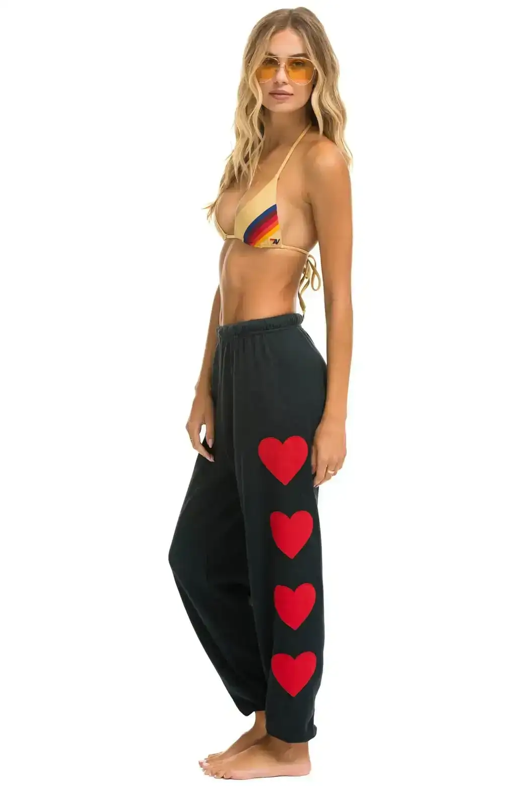 Image of HEART STITCH 4 SWEATPANTS - CHARCOAL