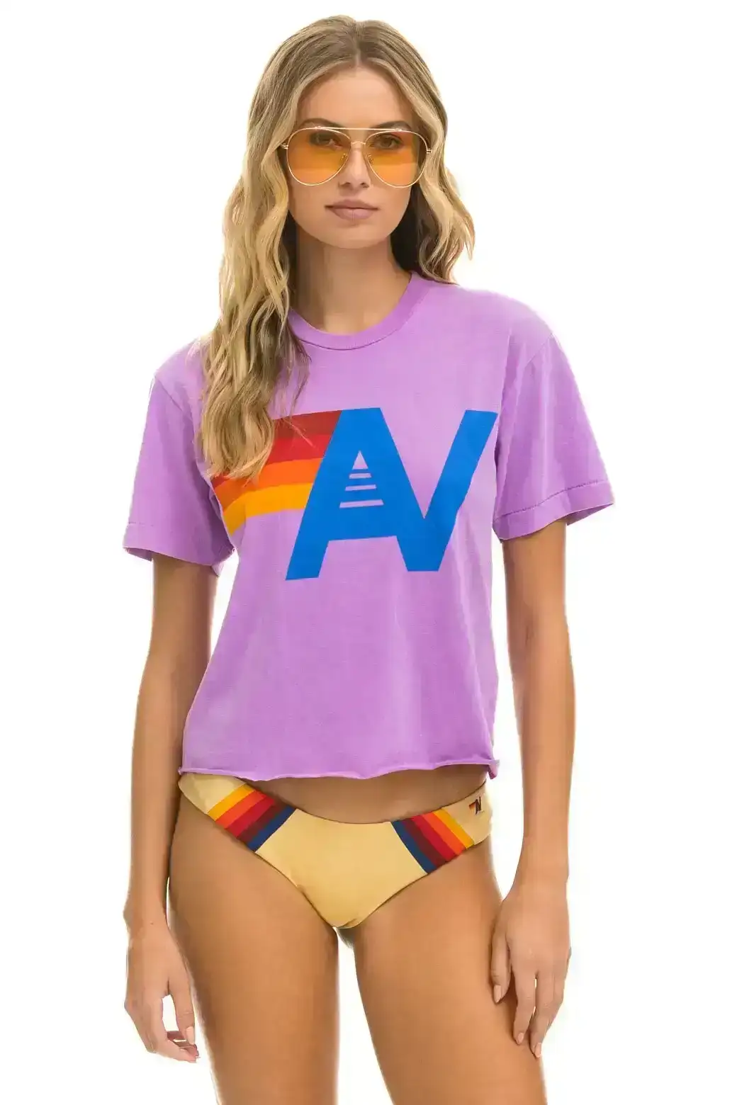 Image of LOGO BOYFRIEND TEE - NEON PURPLE