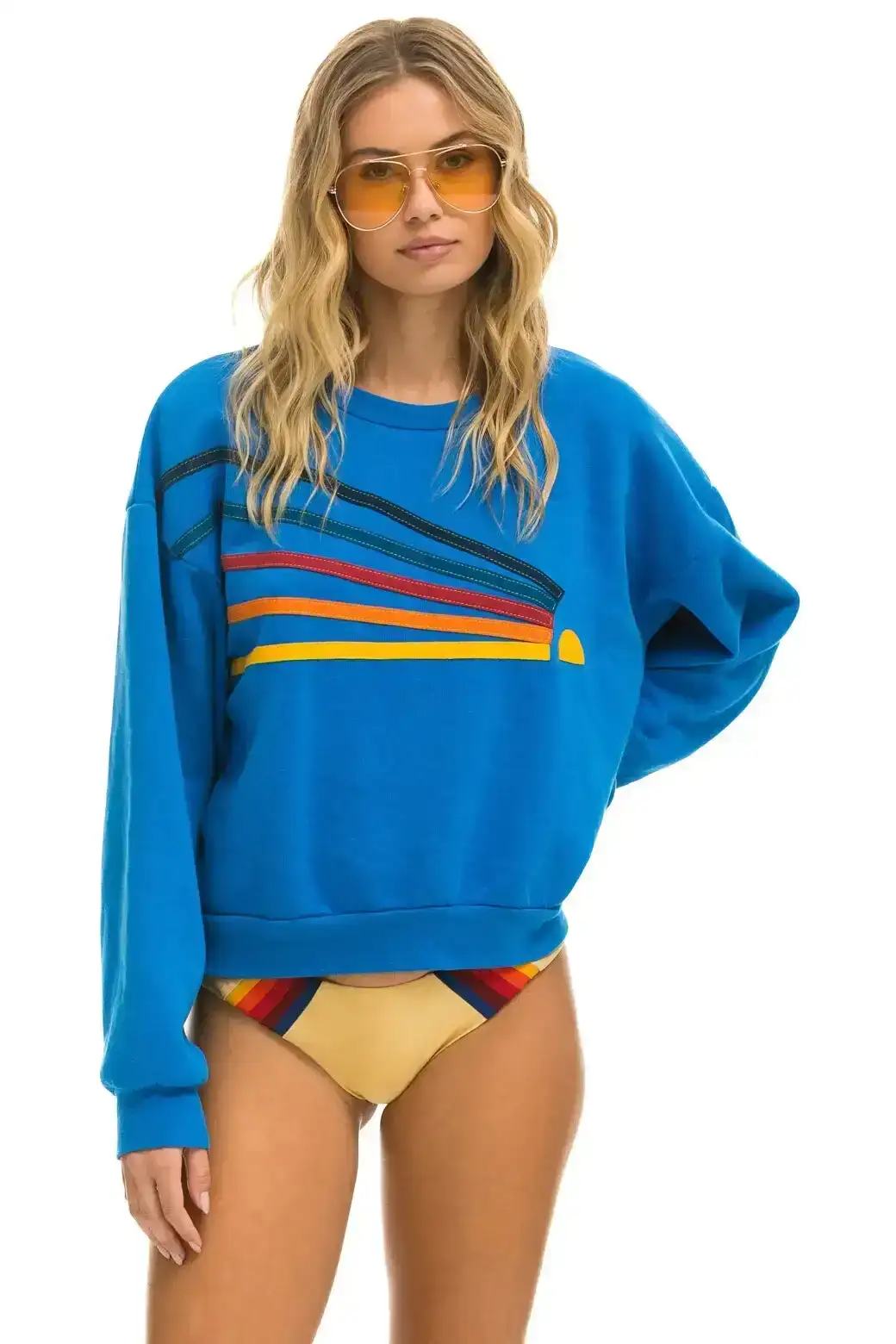 Image of DAYDREAM RELAXED CREW SWEATSHIRT - OCEAN