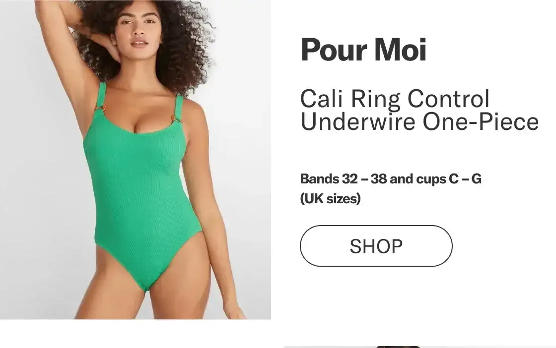 Pour Moi Cali Ring Control Underwire One-Piece