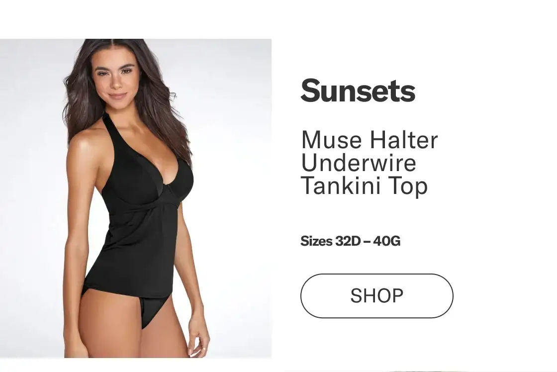 Sunsets Muse Halter Underwire Tankini Top