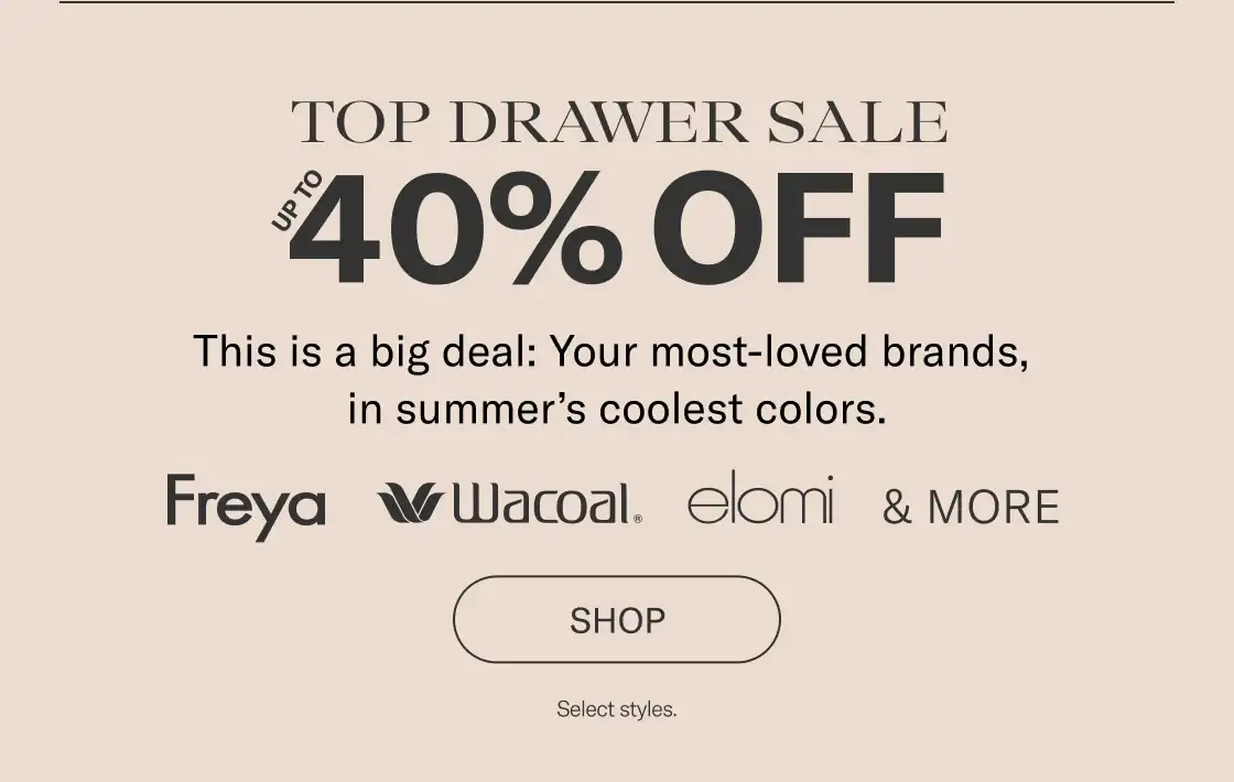 Top Drawer Sale