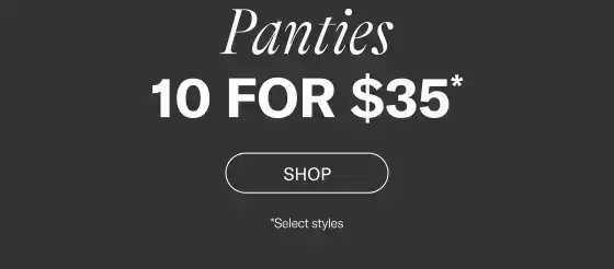 Panties 10 For \\$35