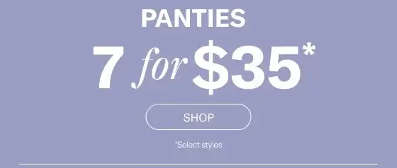 7 for \\$35 Panties