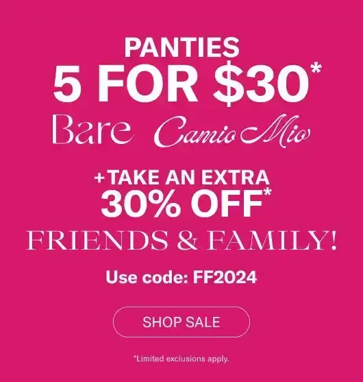 5 For \\$30 Panties